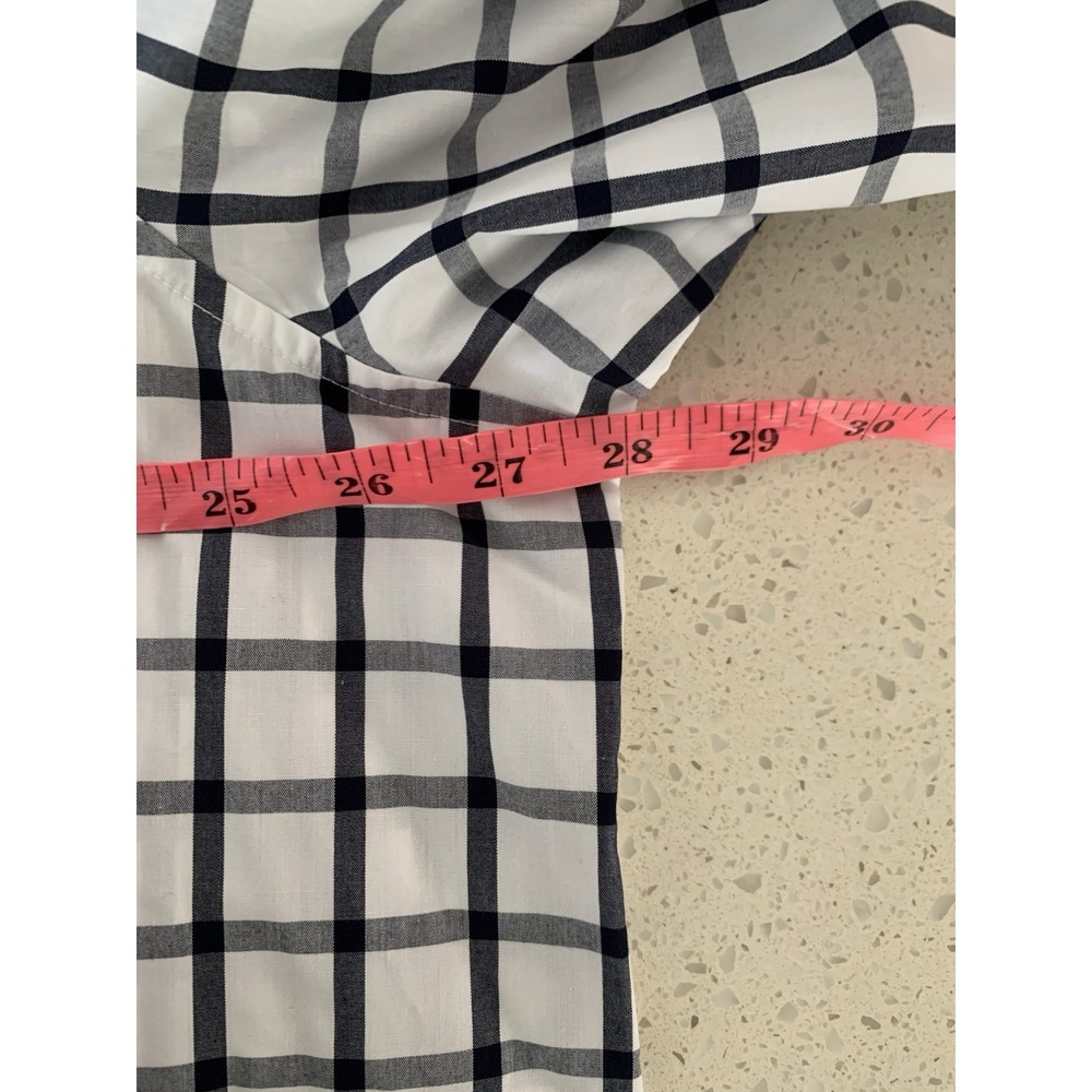 Foxcroft Wrinkle Free Plaid Button Down Shirt Women's 22W Shaped Long Sleeve - Picture 5 of 6